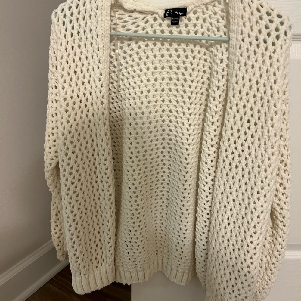 off white cover up jacket